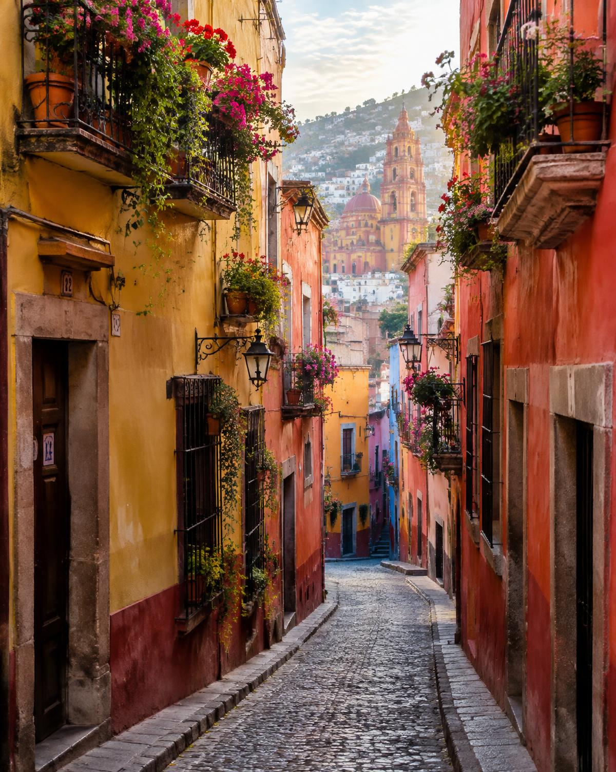 Callejón colorido de Guanajuato Capital